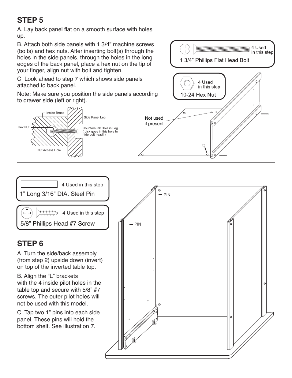 Step 5, Step 6 | Catskill Craftsmen 61532 User Manual | Page 7 / 12