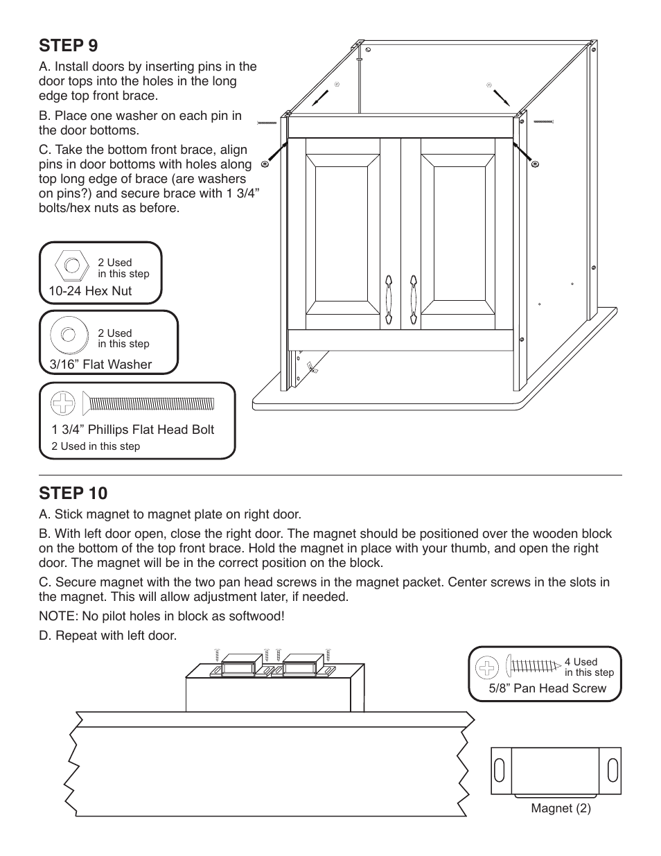 Step 9, Step 10 | Catskill Craftsmen 61532 User Manual | Page 9 / 12