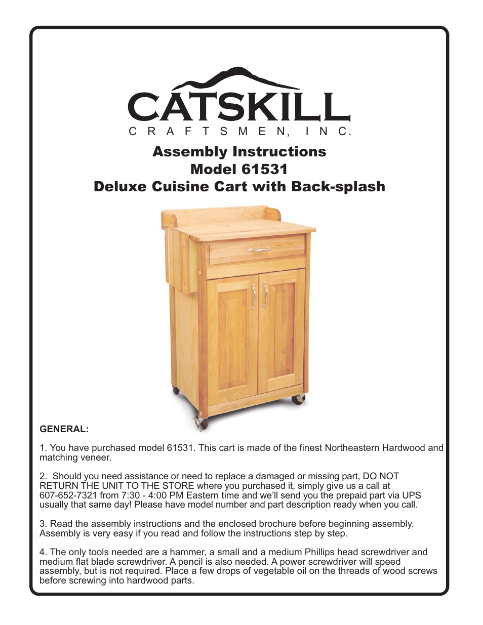 Catskill Craftsmen 61531 User Manual | 13 pages