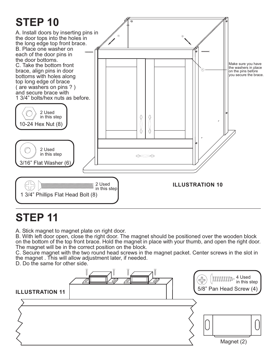 Step 11, Step 10 | Catskill Craftsmen 61531 User Manual | Page 9 / 13