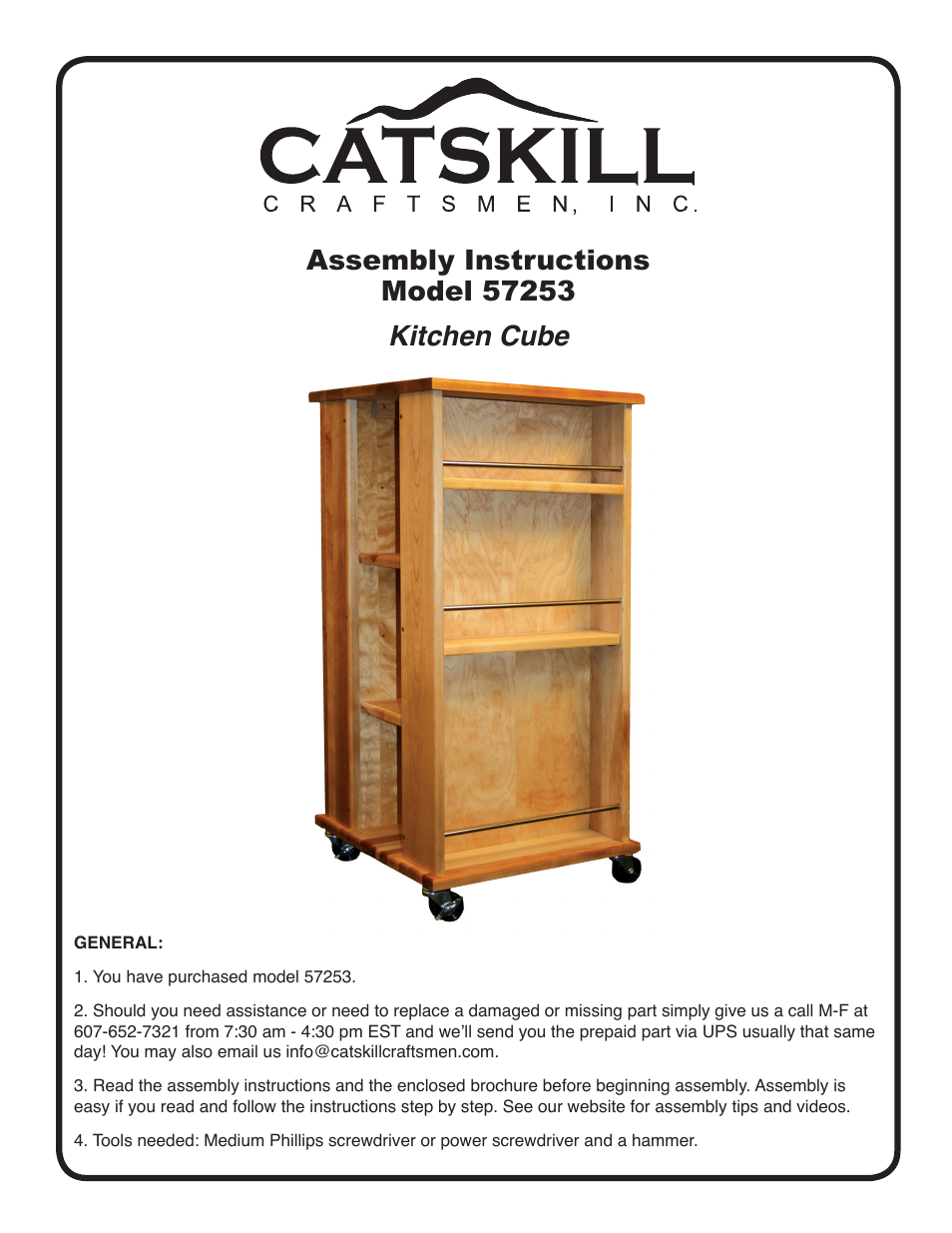 Catskill Craftsmen 57253 User Manual | 6 pages