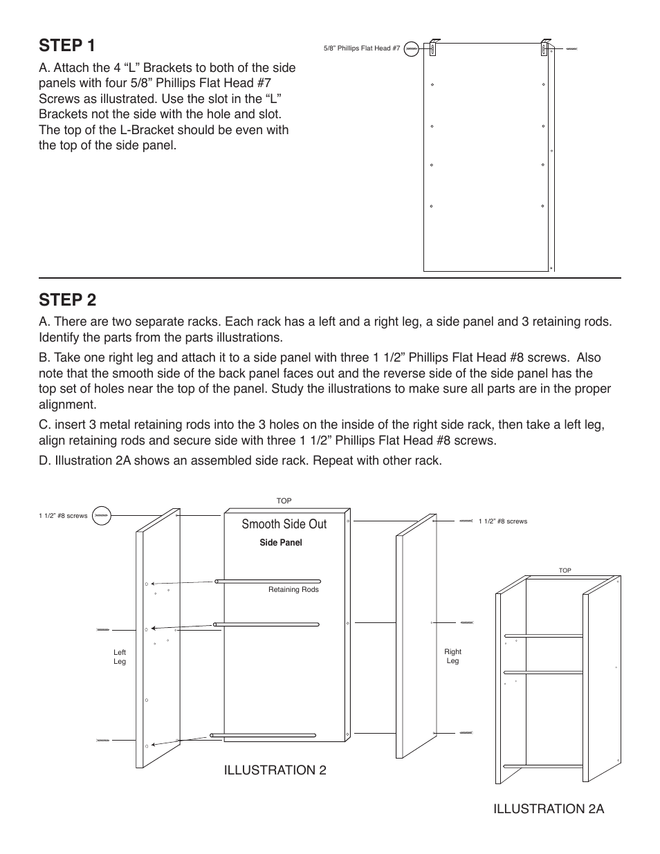 Step 1, Step 2 | Catskill Craftsmen 57253 User Manual | Page 3 / 6