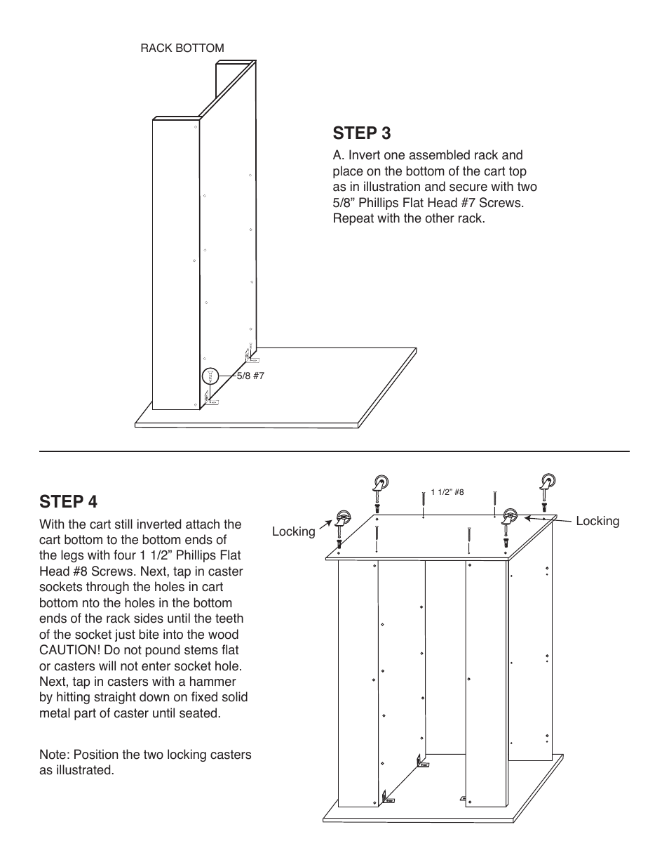 Step 3, Step 4 | Catskill Craftsmen 57253 User Manual | Page 4 / 6
