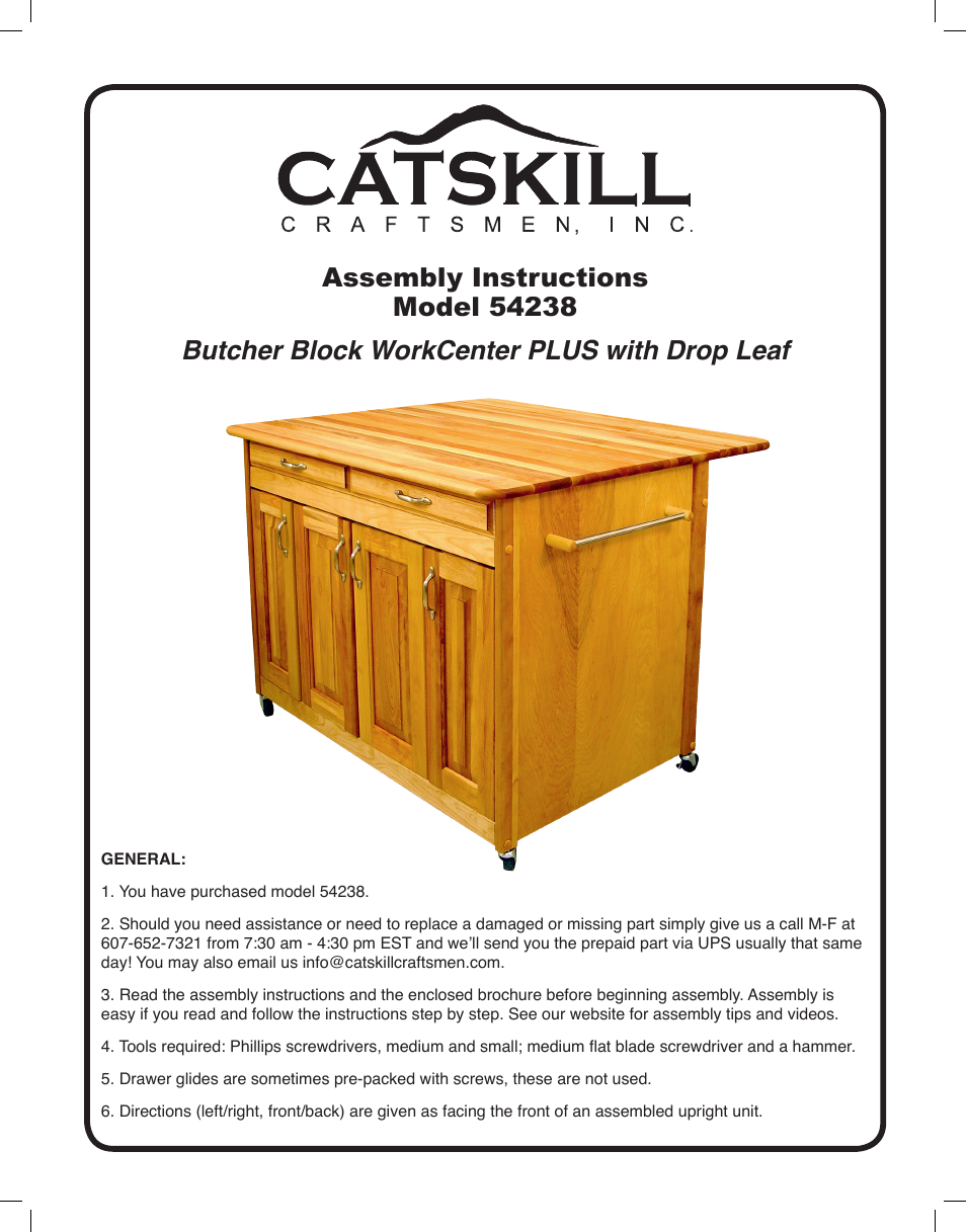 Catskill Craftsmen 54238 User Manual | 14 pages