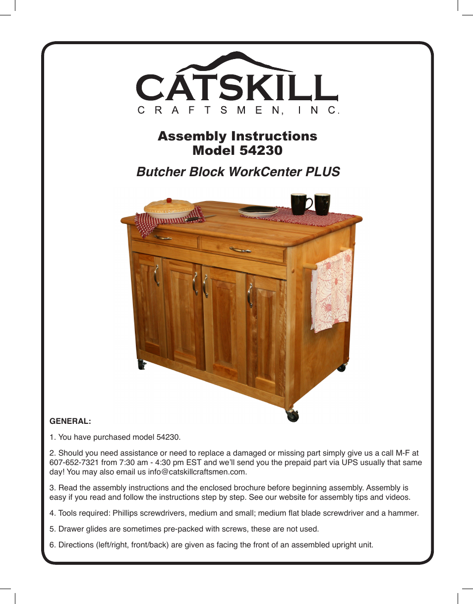 Catskill Craftsmen 54230 User Manual | 14 pages