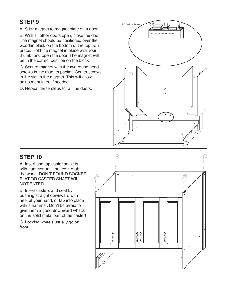 Step 9, Step 10 | Catskill Craftsmen 54230 User Manual | Page 10 / 14