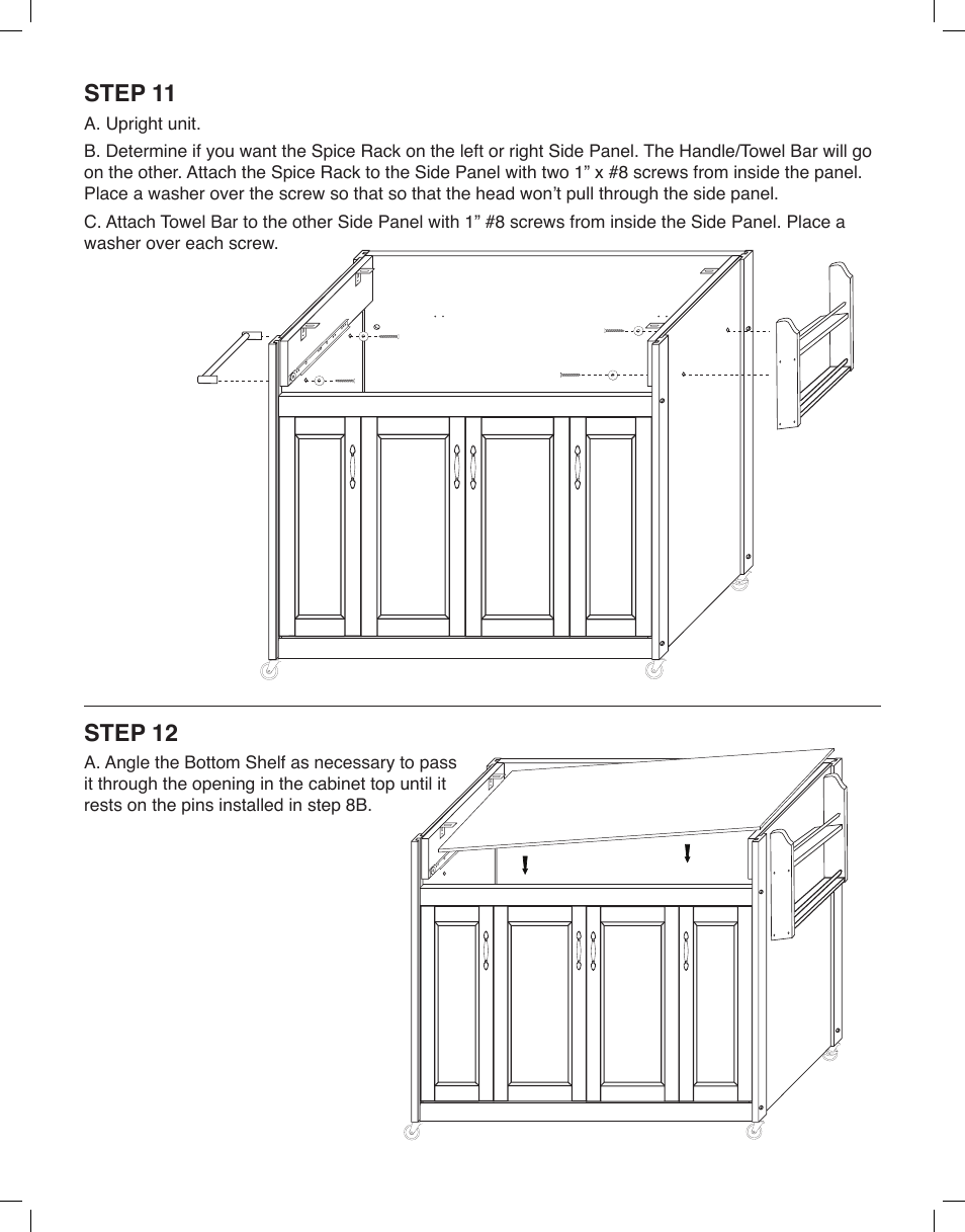 Step 11, Step 12 | Catskill Craftsmen 54230 User Manual | Page 11 / 14