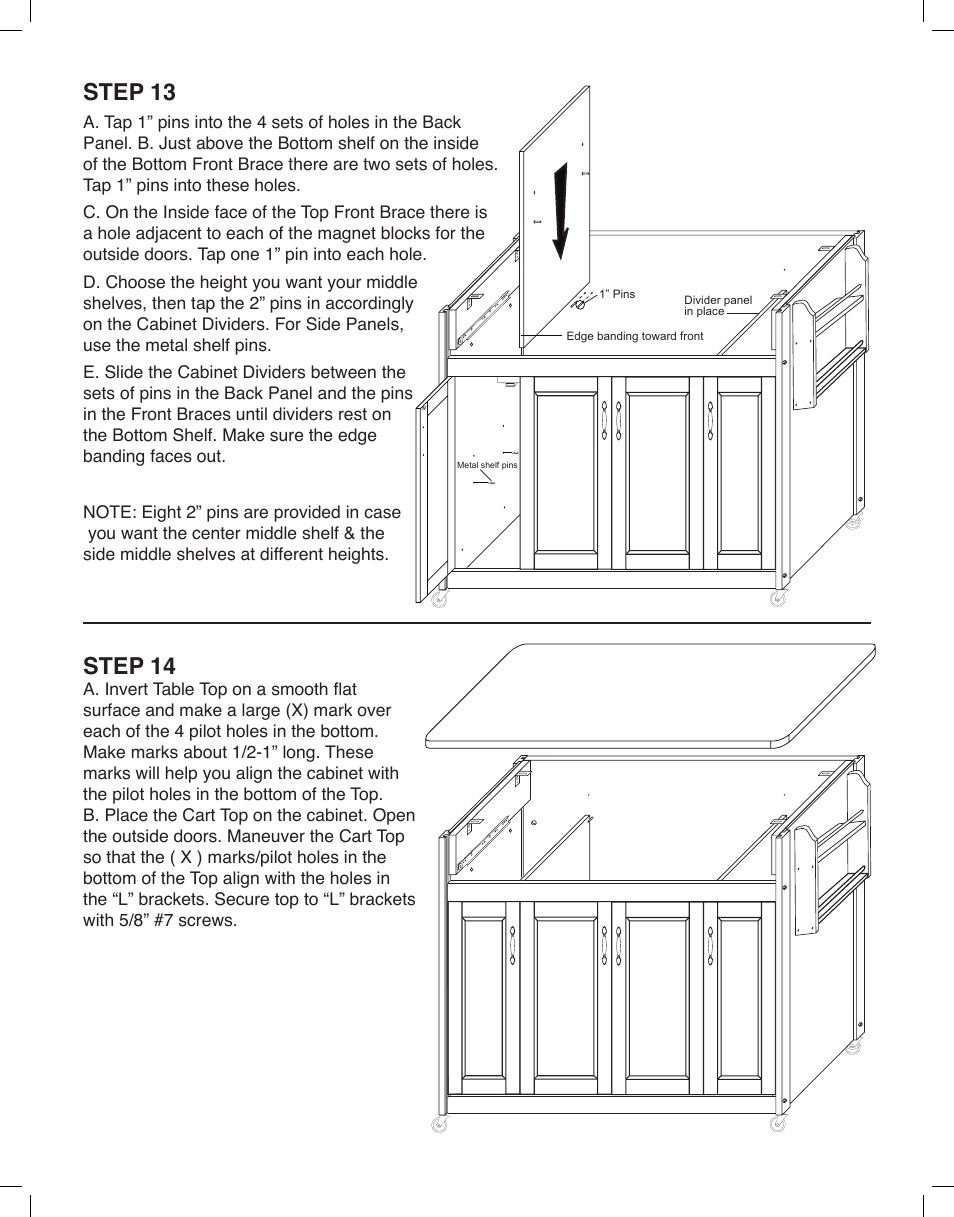 Step 13, Step 14 | Catskill Craftsmen 54230 User Manual | Page 12 / 14
