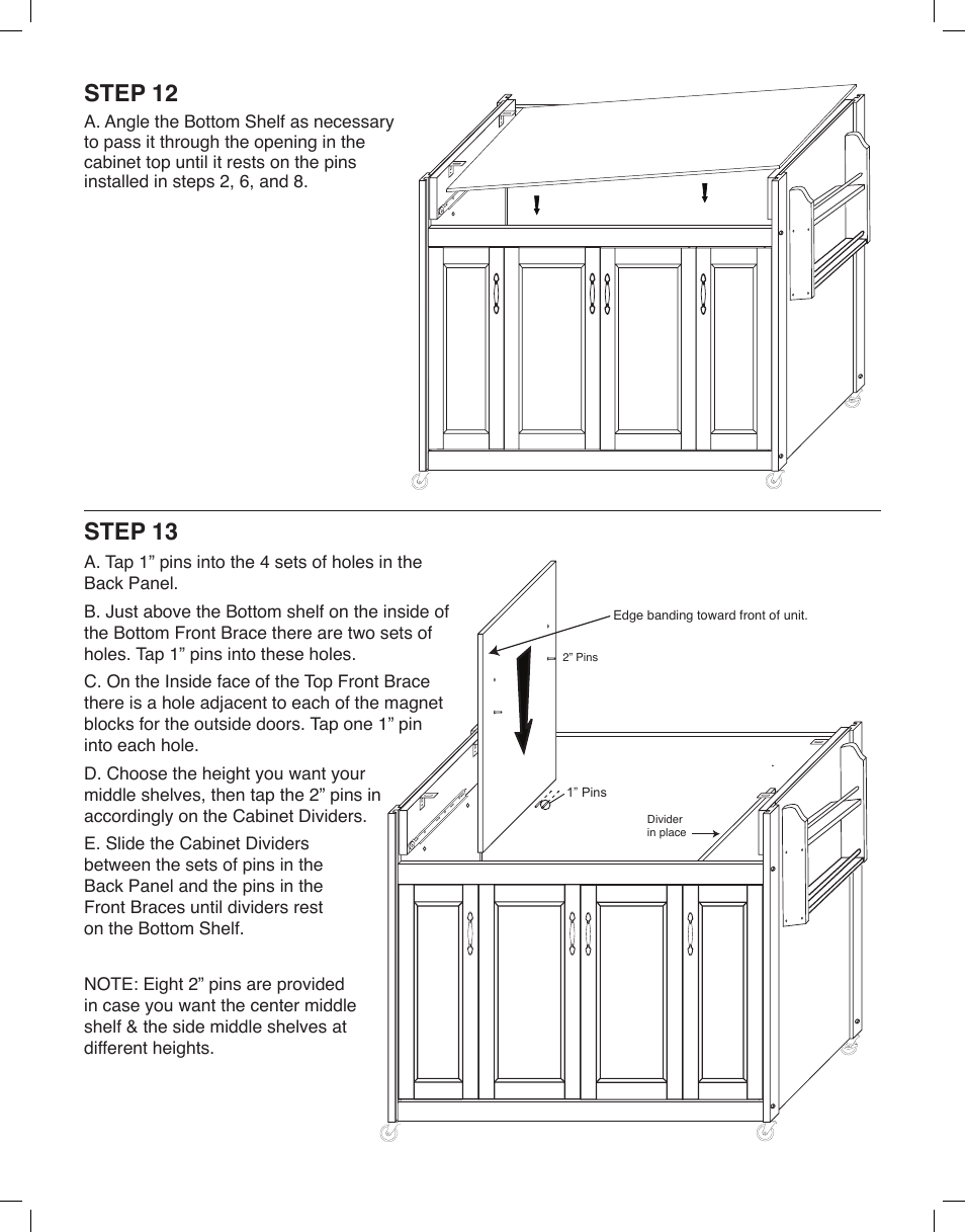 Step 12, Step 13 | Catskill Craftsmen 54228 User Manual | Page 12 / 15