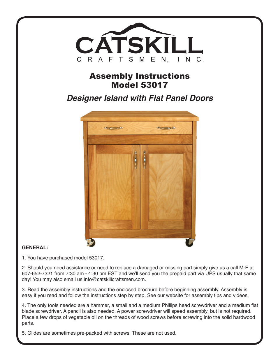 Catskill Craftsmen 53017 User Manual | 11 pages