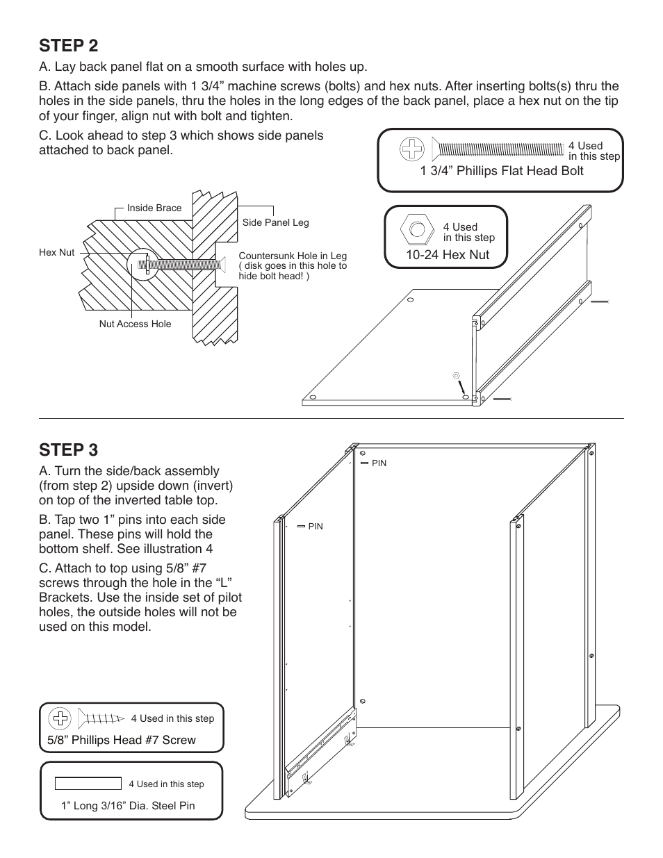 Step 2, Step 3 | Catskill Craftsmen 53017 User Manual | Page 5 / 11
