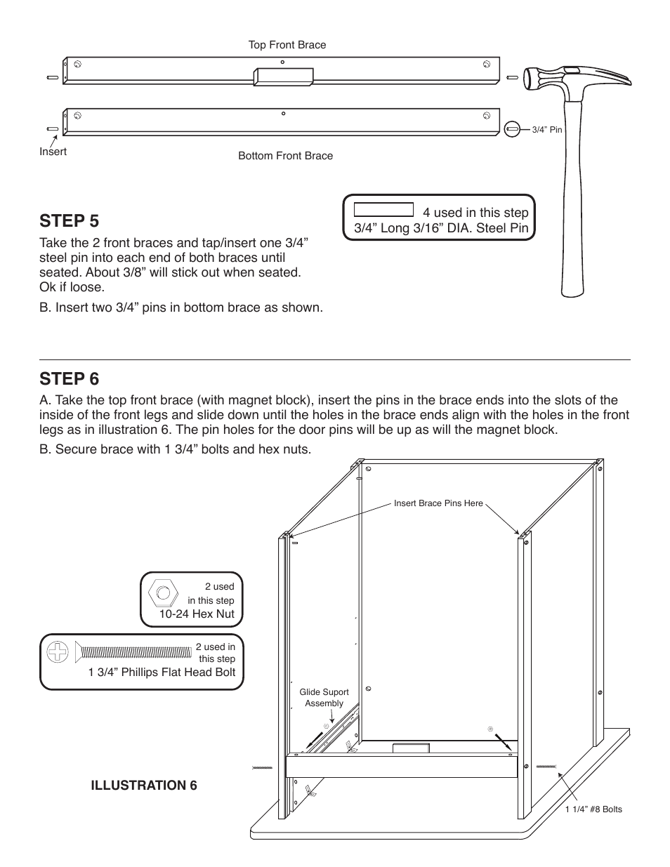 Step 5, Step 6 | Catskill Craftsmen 53017 User Manual | Page 7 / 11