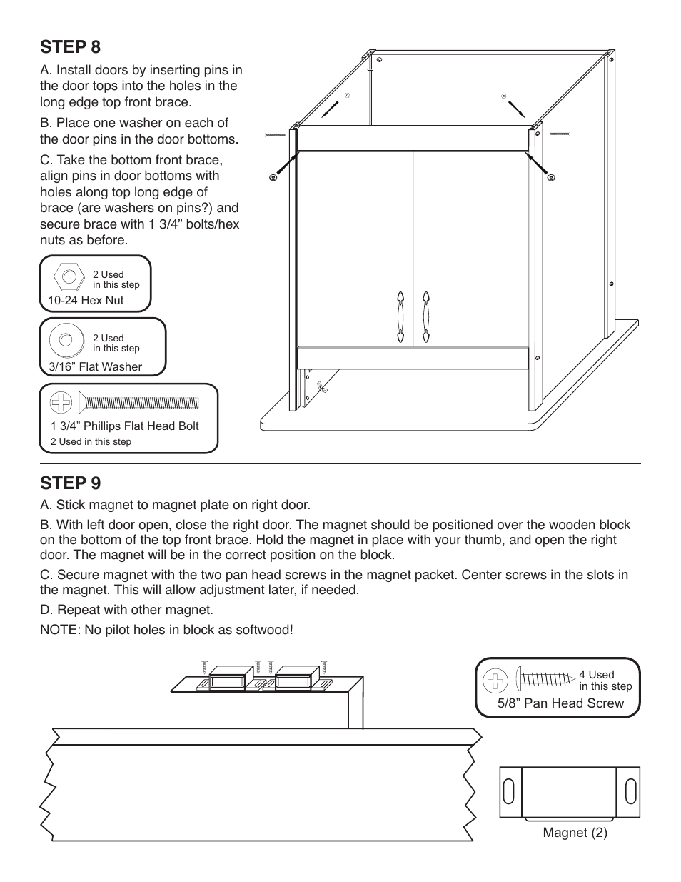 Step 8, Step 9 | Catskill Craftsmen 53017 User Manual | Page 9 / 11