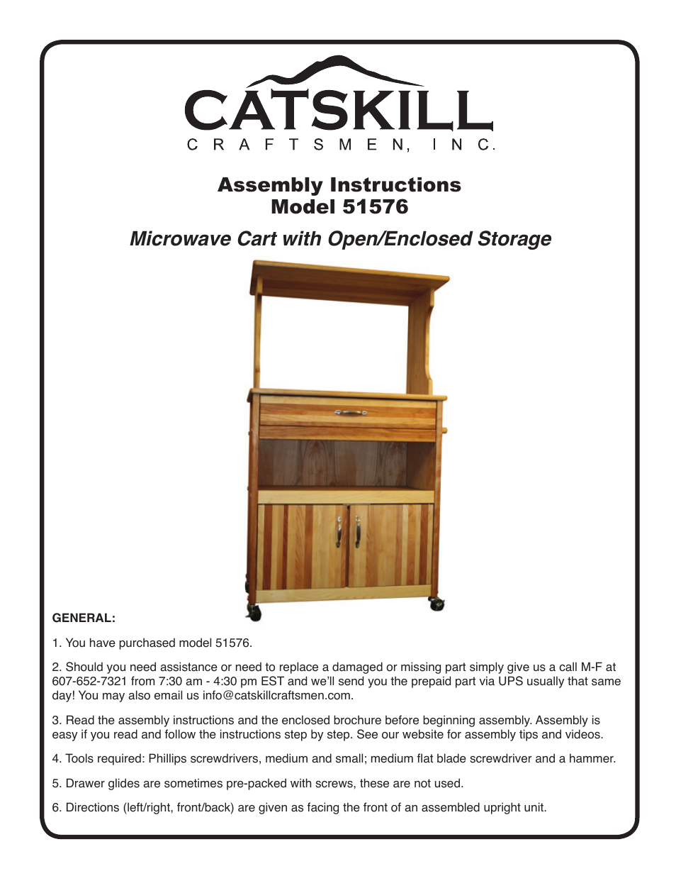 Catskill Craftsmen 51576 User Manual | 13 pages