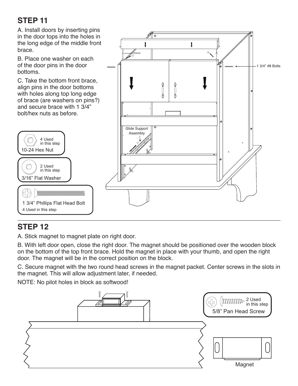 Step 11, Step 12 | Catskill Craftsmen 51576 User Manual | Page 11 / 13
