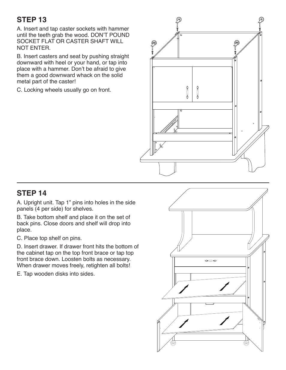 Step 13, Step 14 | Catskill Craftsmen 51576 User Manual | Page 12 / 13