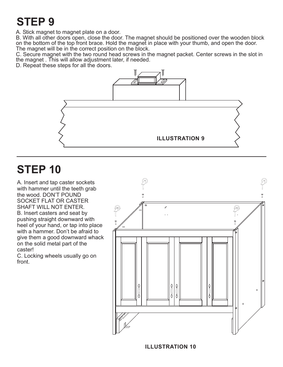 Step 9, Step 10 | Catskill Craftsmen 64238 User Manual | Page 10 / 16