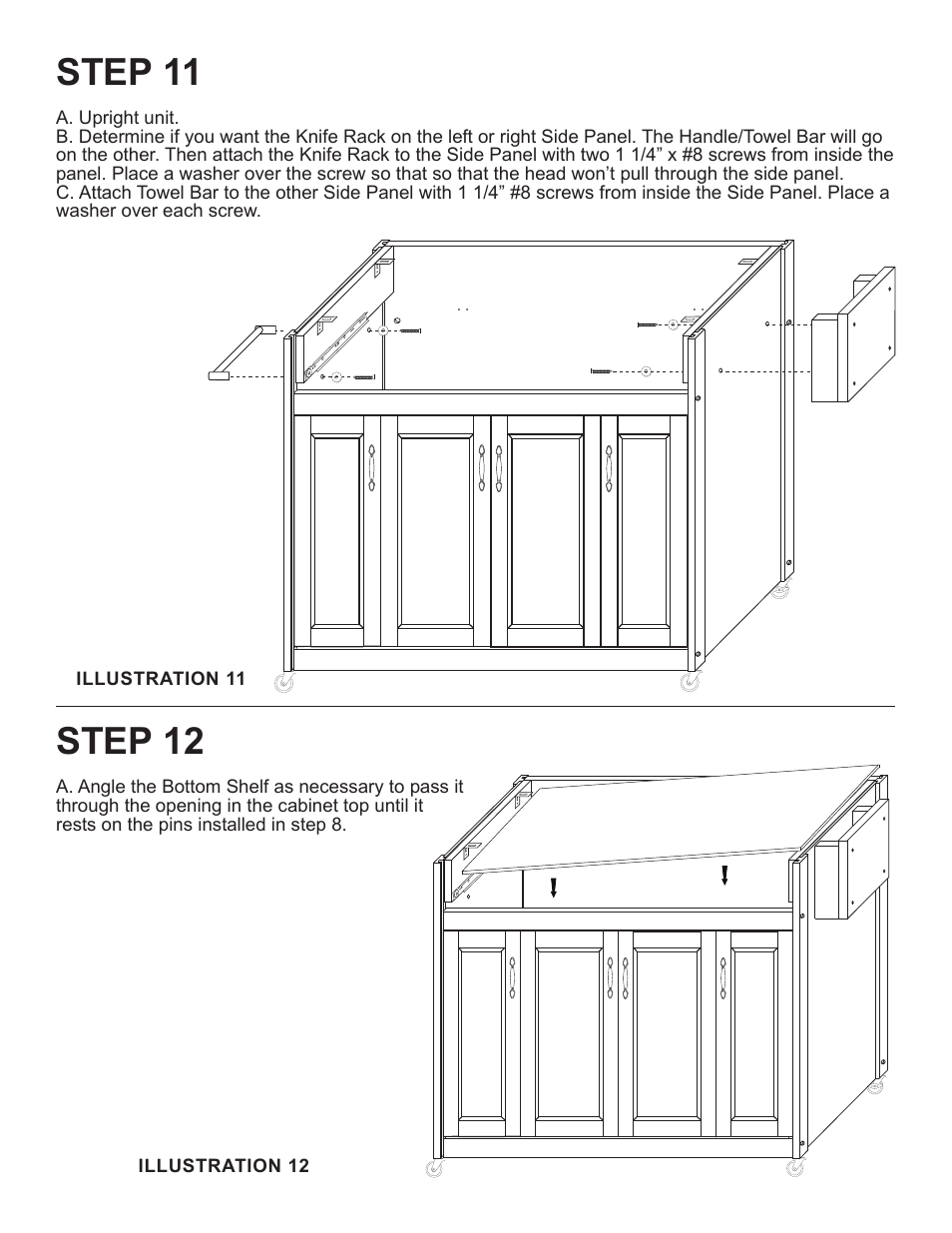 Step 11, Step 12 | Catskill Craftsmen 64238 User Manual | Page 11 / 16