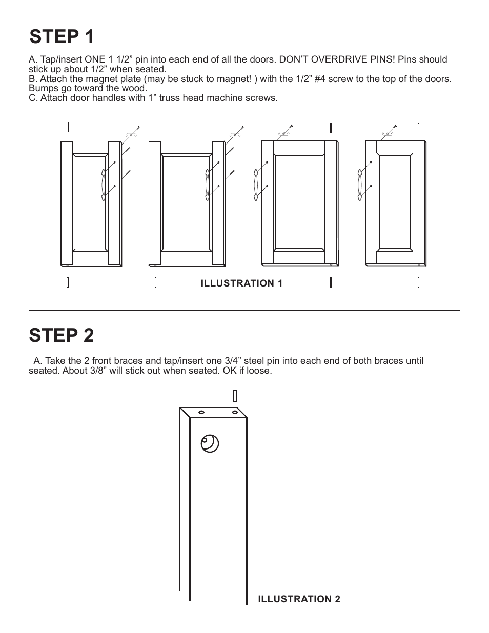 Step 1, Step 2 | Catskill Craftsmen 64238 User Manual | Page 5 / 16