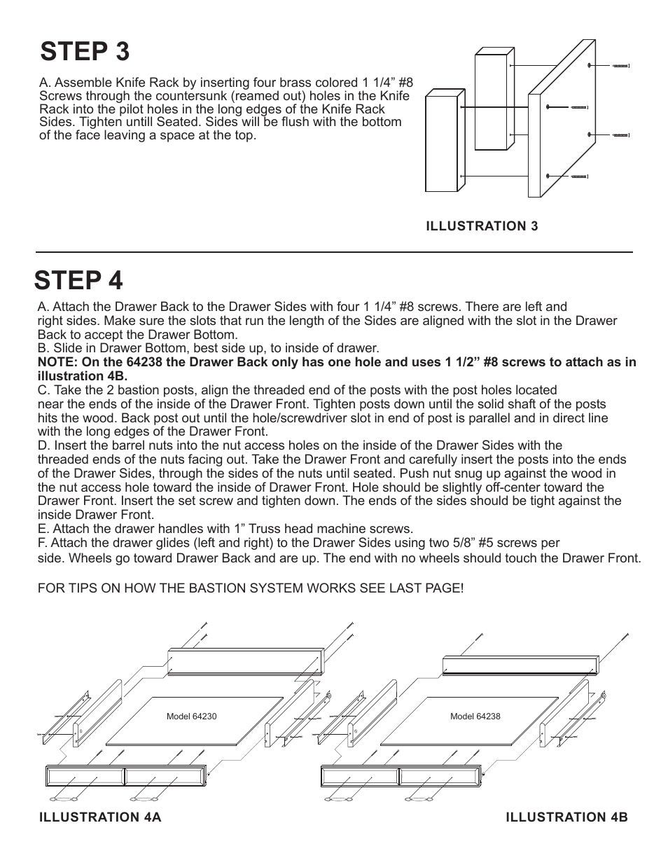 Step 3, Step 4 | Catskill Craftsmen 64238 User Manual | Page 6 / 16