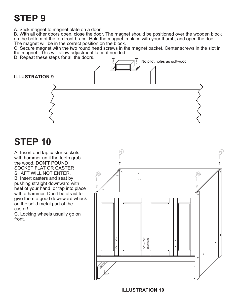 Step 9, Step 10 | Catskill Craftsmen 64228 User Manual | Page 10 / 16