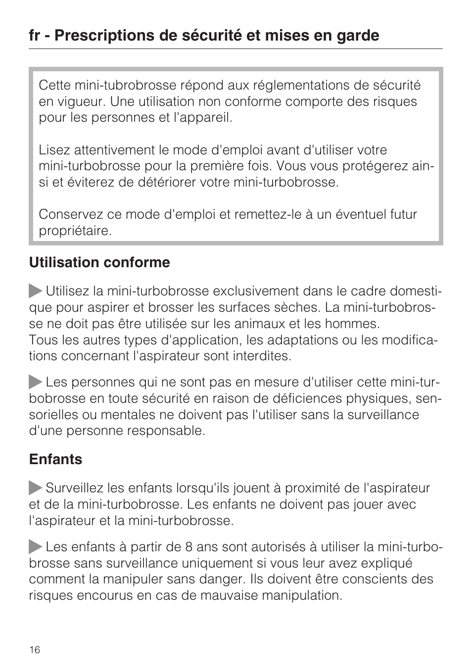 Miele S8 Haus & Co User Manual | Page 16 / 68