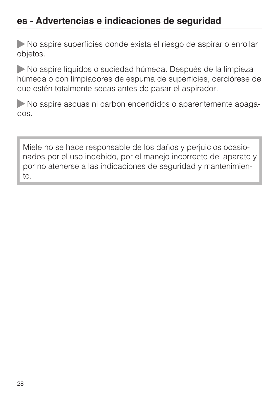 Miele S8 Haus & Co User Manual | Page 28 / 68