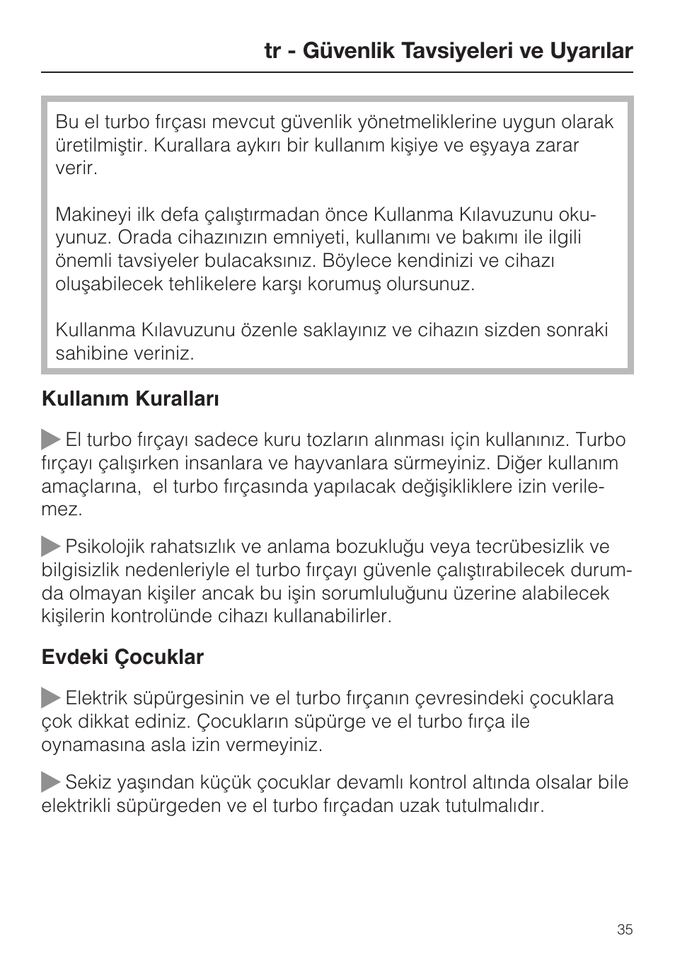 Miele S8 Haus & Co User Manual | Page 35 / 68