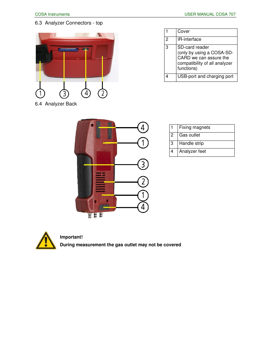 COSA Xentaur COSA 707 User Manual | Page 13 / 67