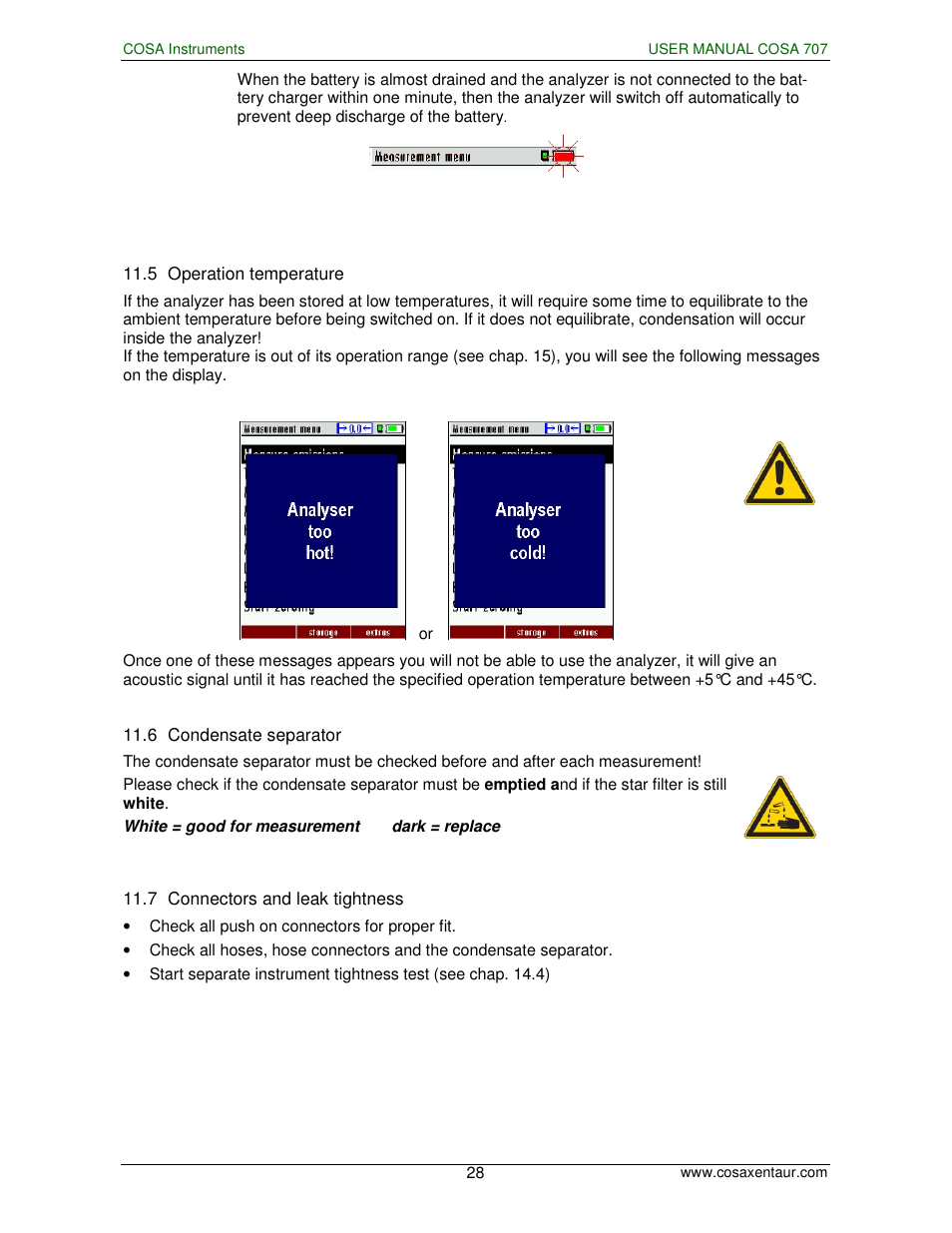 COSA Xentaur COSA 707 User Manual | Page 28 / 67