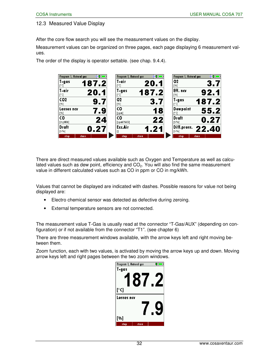 COSA Xentaur COSA 707 User Manual | Page 32 / 67