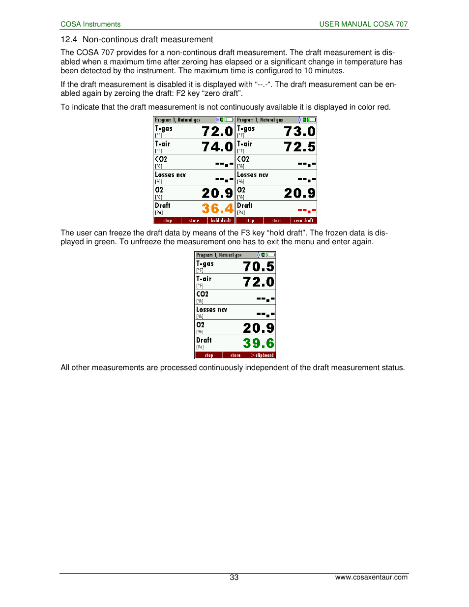 COSA Xentaur COSA 707 User Manual | Page 33 / 67