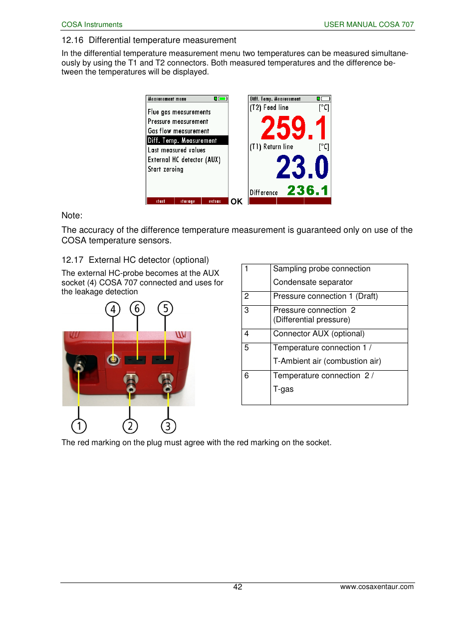 COSA Xentaur COSA 707 User Manual | Page 42 / 67