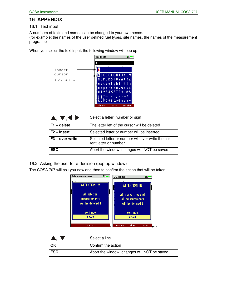 16 appendix | COSA Xentaur COSA 707 User Manual | Page 59 / 67