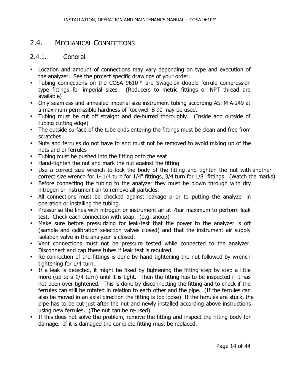 COSA Xentaur COSA 9610 User Manual | Page 14 / 44