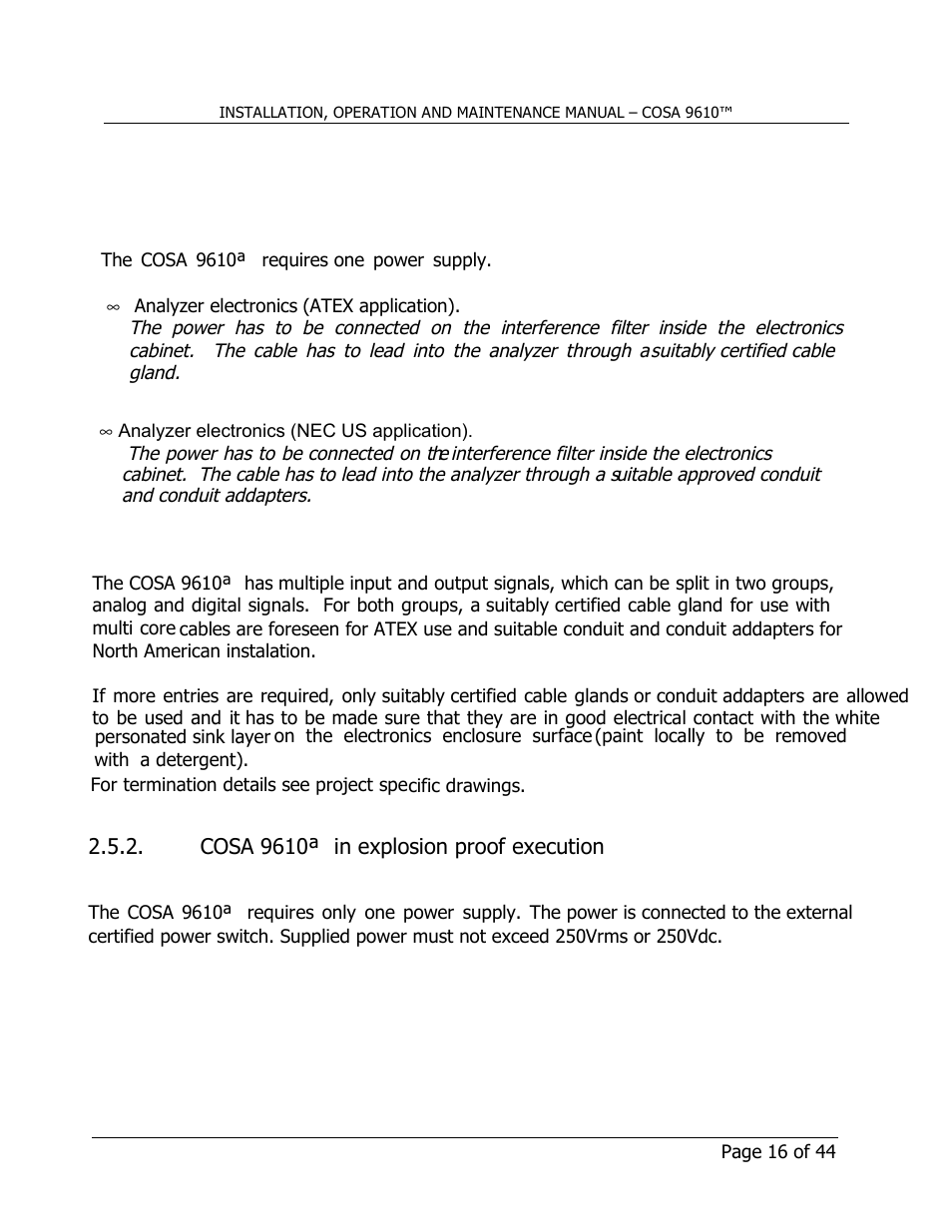 COSA Xentaur COSA 9610 User Manual | Page 16 / 44