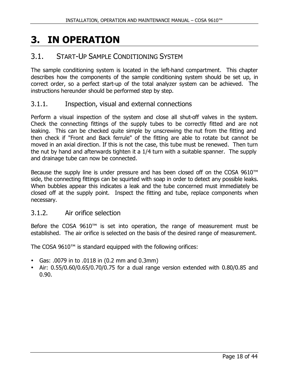 COSA Xentaur COSA 9610 User Manual | Page 18 / 44