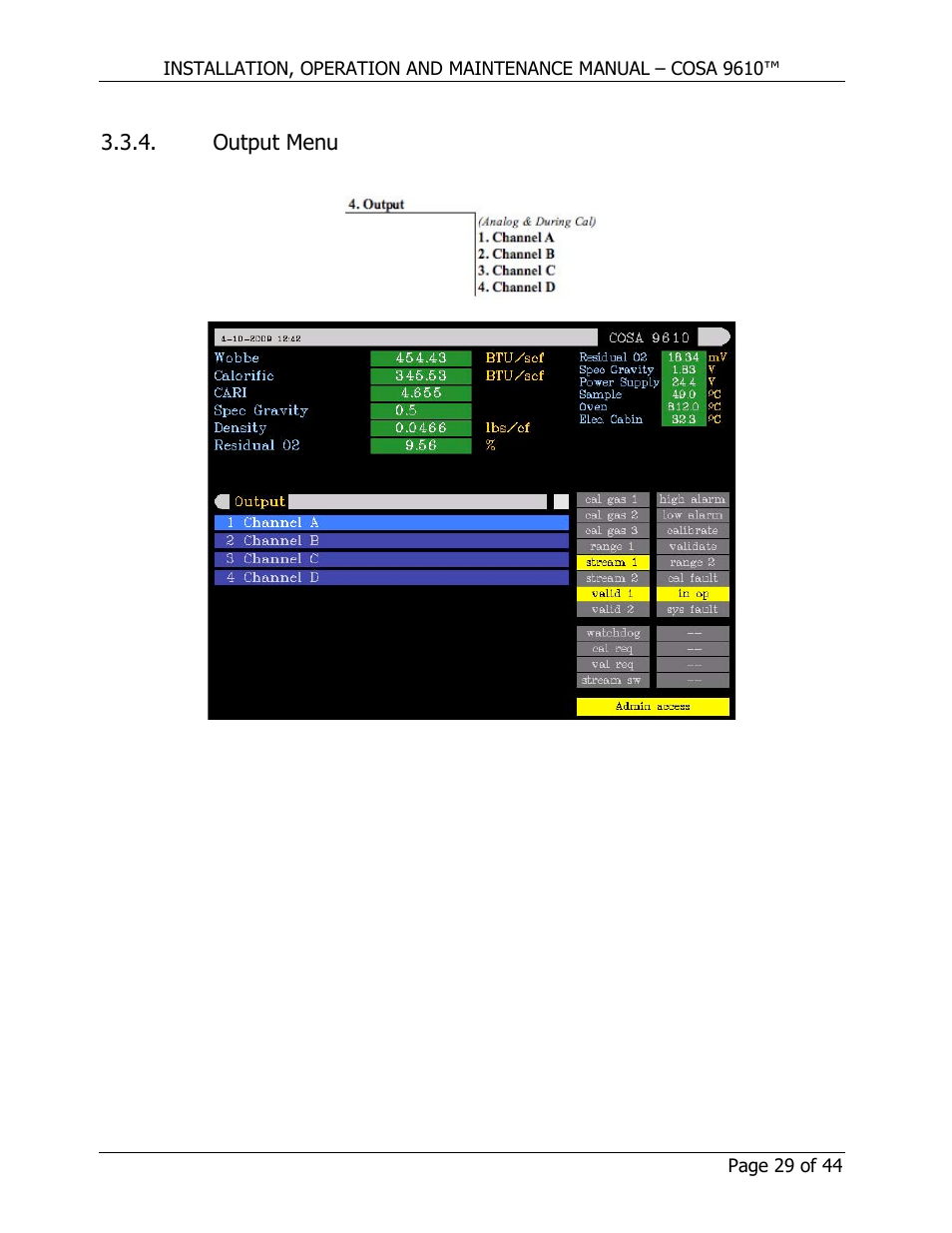 COSA Xentaur COSA 9610 User Manual | Page 29 / 44