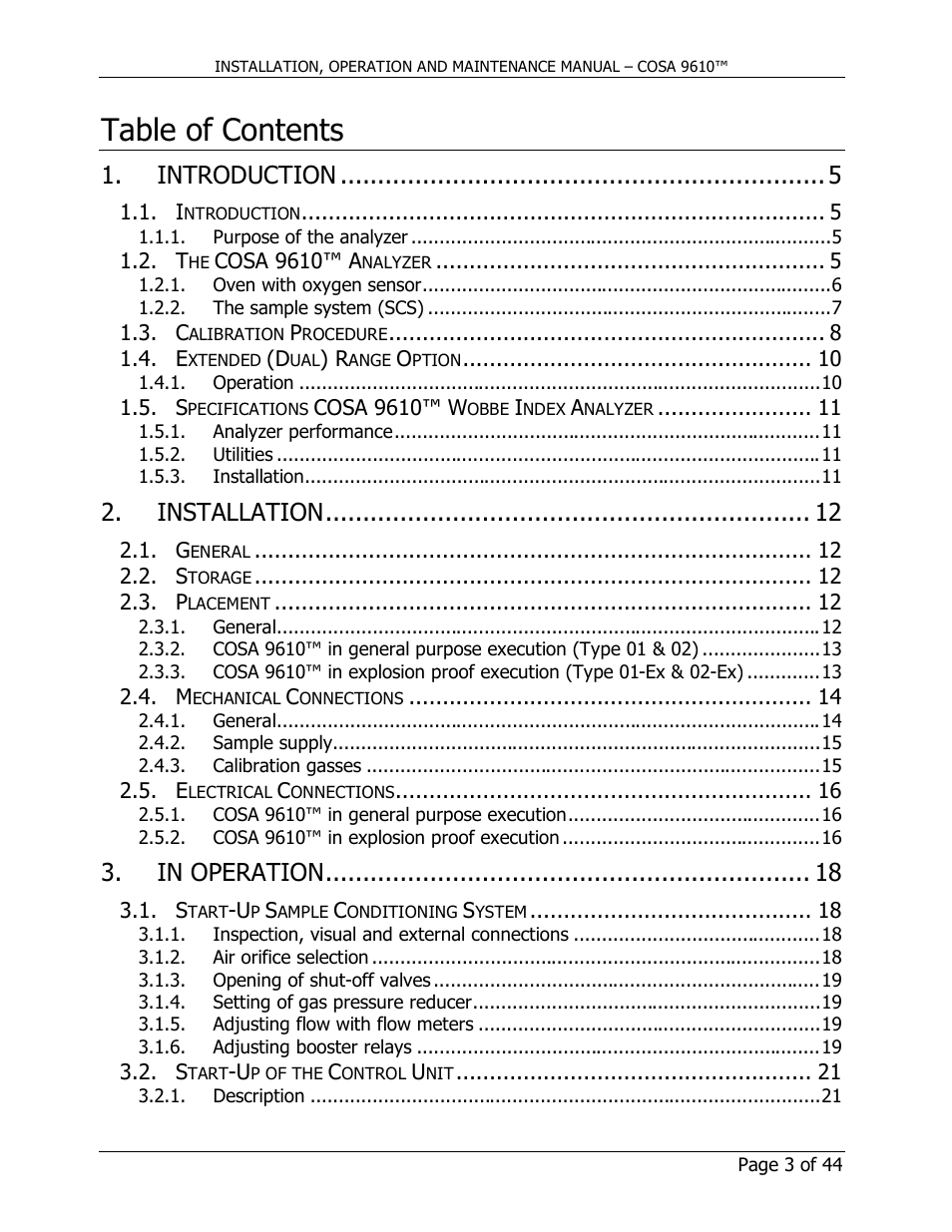 COSA Xentaur COSA 9610 User Manual | Page 3 / 44