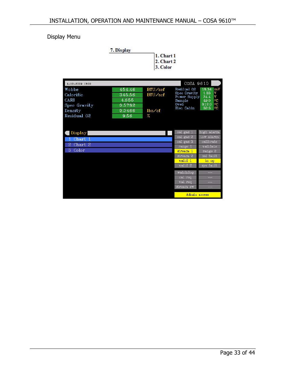 COSA Xentaur COSA 9610 User Manual | Page 33 / 44