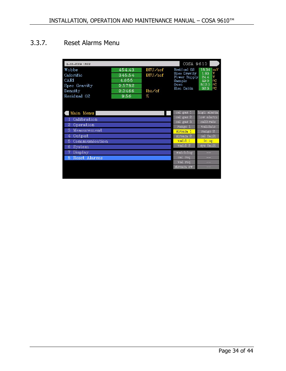 COSA Xentaur COSA 9610 User Manual | Page 34 / 44