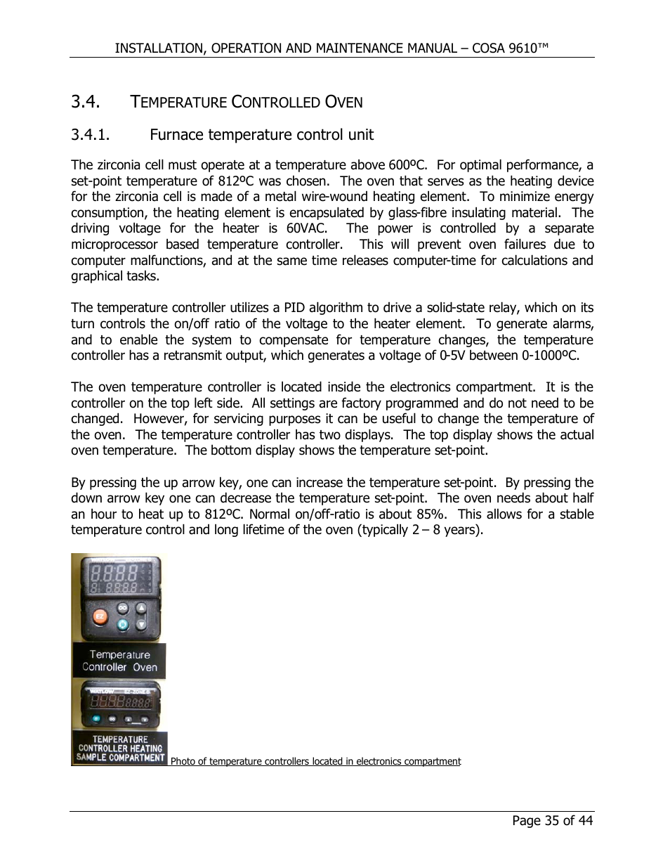 COSA Xentaur COSA 9610 User Manual | Page 35 / 44