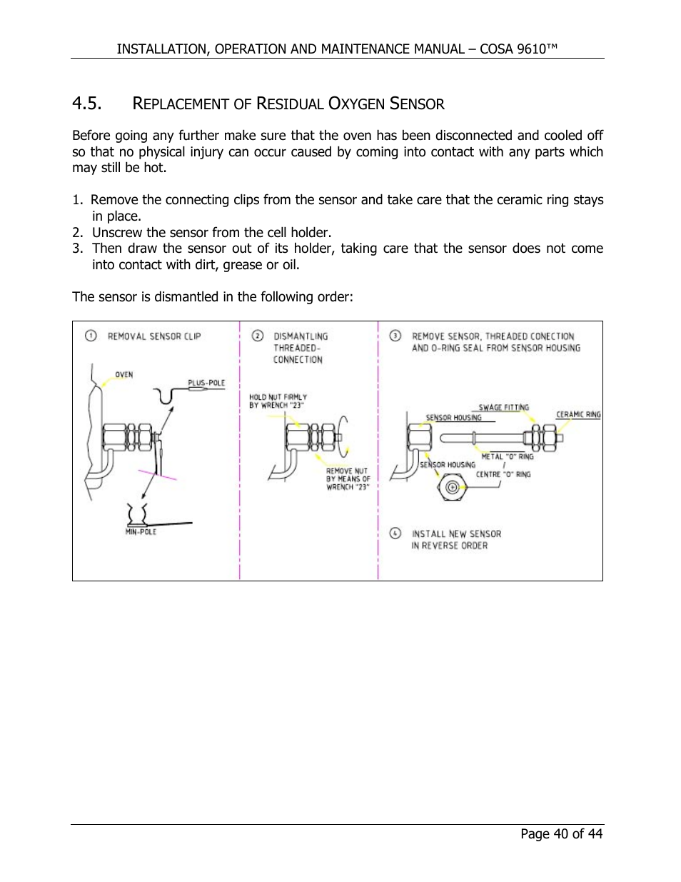 COSA Xentaur COSA 9610 User Manual | Page 40 / 44