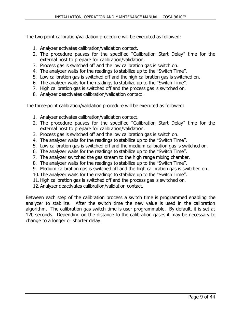 COSA Xentaur COSA 9610 User Manual | Page 9 / 44