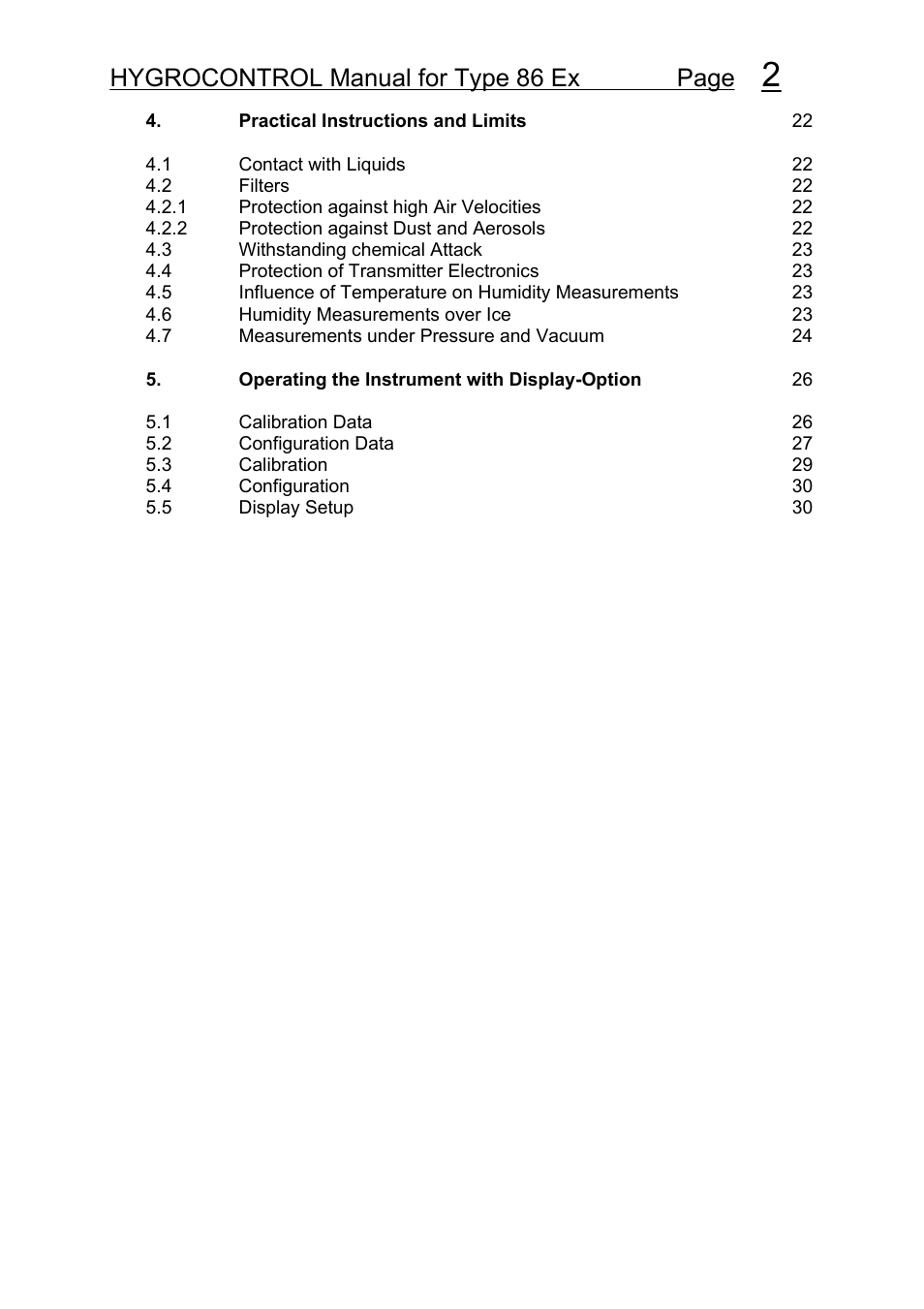 Hygrocontrol manual for type 86 ex page | COSA Xentaur Hygrocontrol Type 86 Ex User Manual | Page 3 / 33