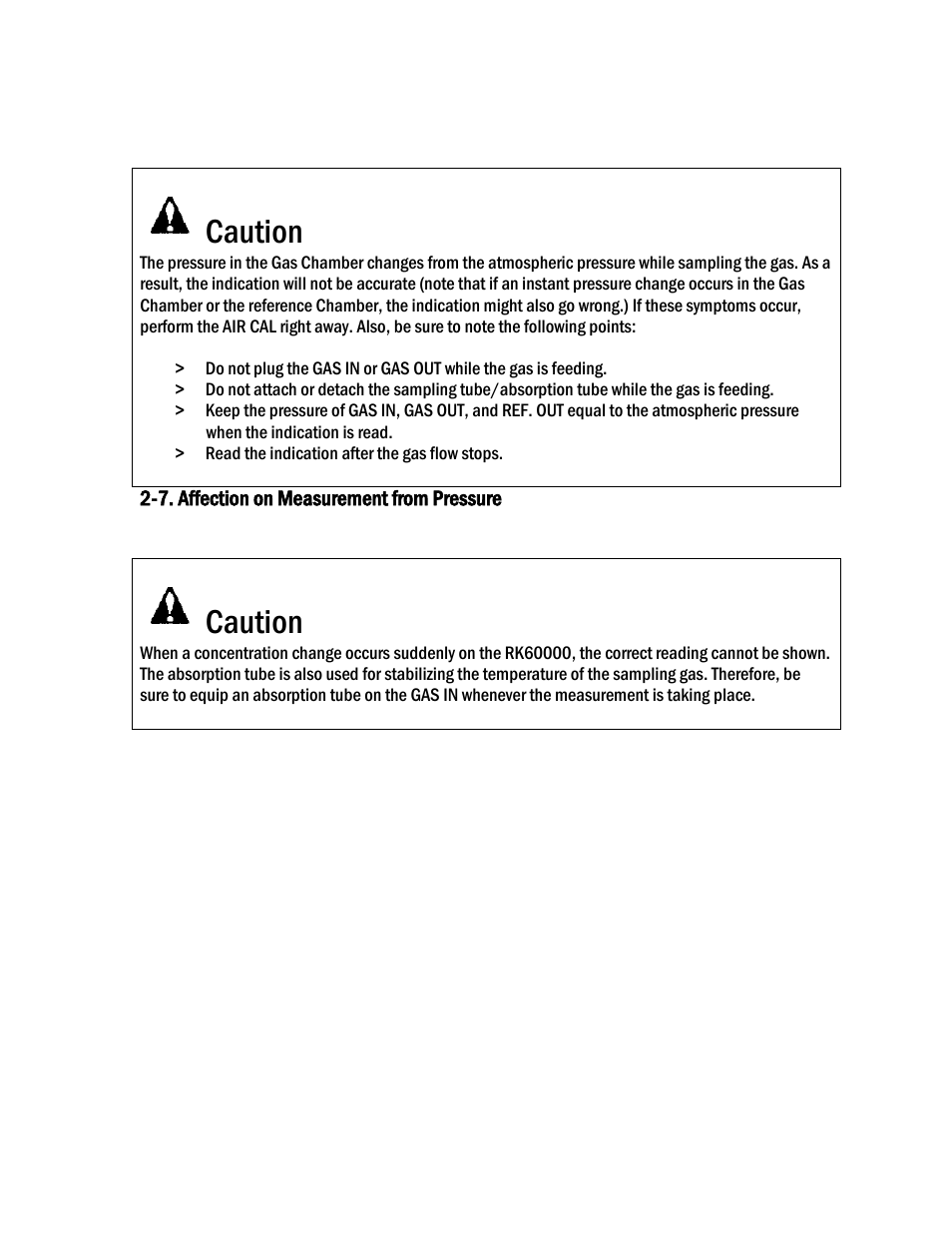 Caution | COSA Xentaur SF6 Purity Pro User Manual | Page 12 / 36