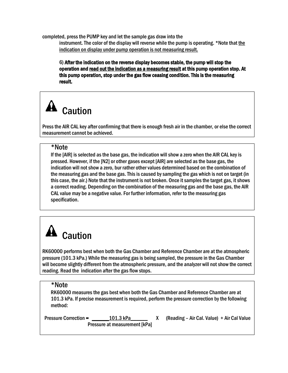 Caution | COSA Xentaur SF6 Purity Pro User Manual | Page 8 / 36