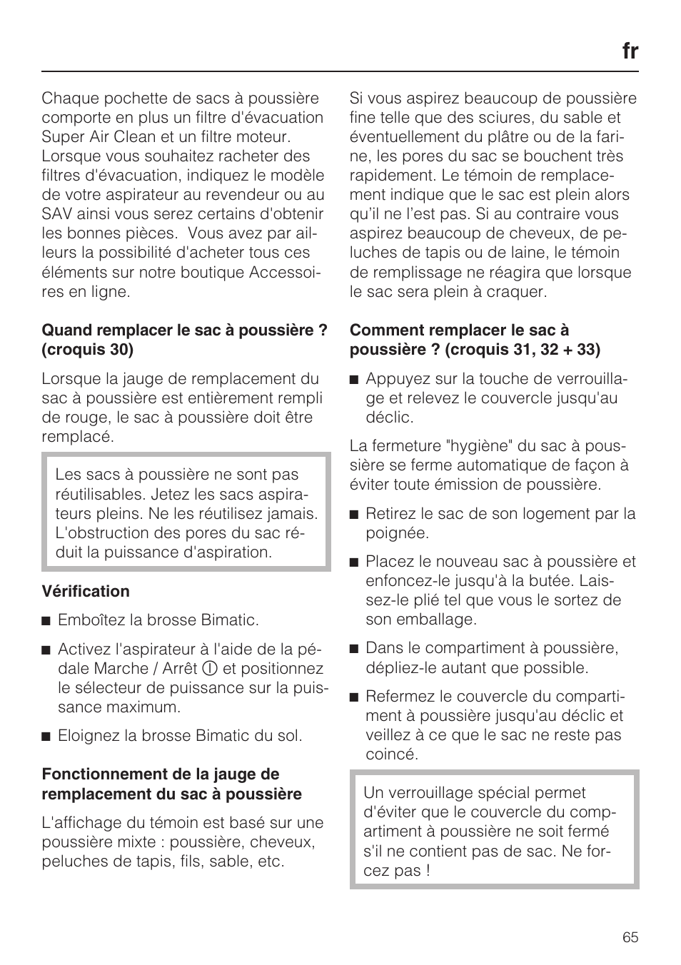 Miele S 5381 EcoLine User Manual | Page 65 / 128