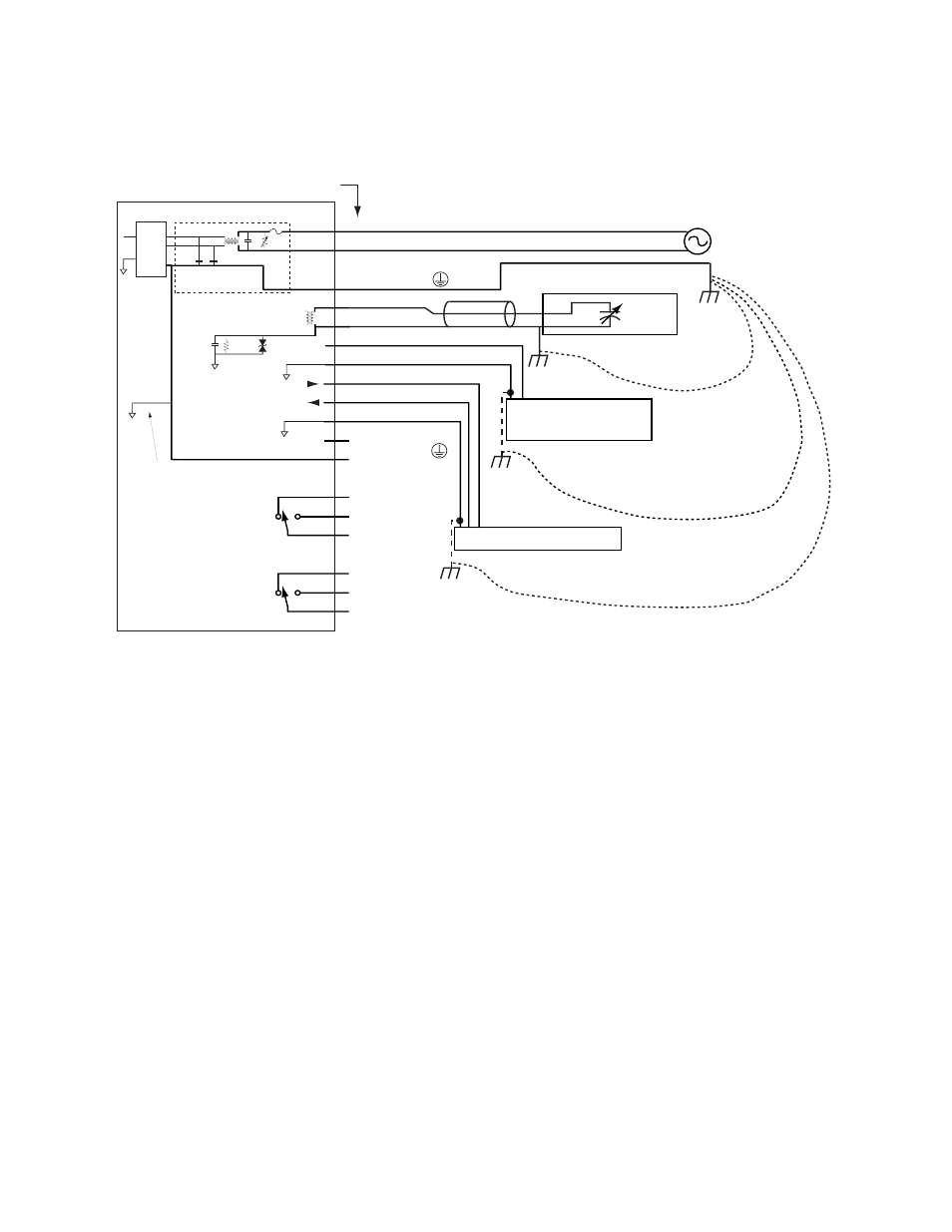 Appendix i: xdt grounding considerations, Sensor, Xdt user’s manual appendices 47 | Facility ac power, Chart recorder, a/d converter etc, Pc, data logger etc, Alarms lo hi, Instrument circuit board pluggable block terminals | COSA Xentaur Xentaur XDT User Manual | Page 54 / 70