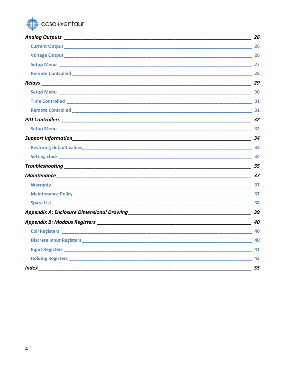 COSA Xentaur Xentaur XDTL-HT User Manual | Page 4 / 56